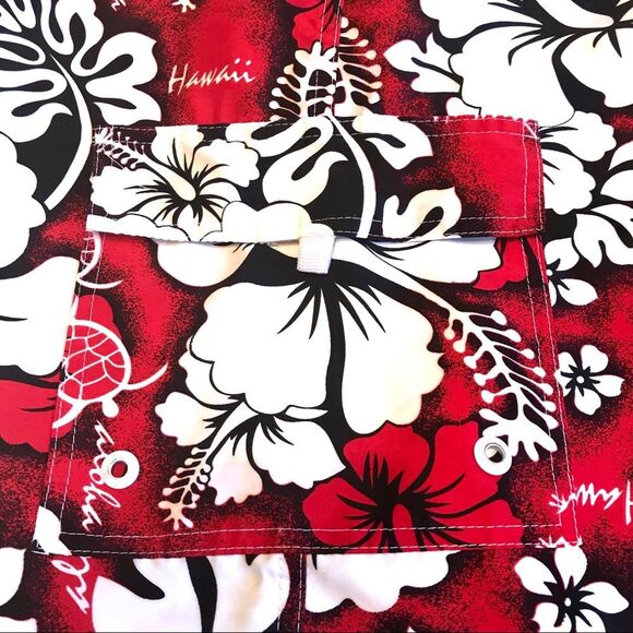 Hawaii Aloha Sea Turtle Tropical Board Shorts Sz 36 - Picture 4 of 13